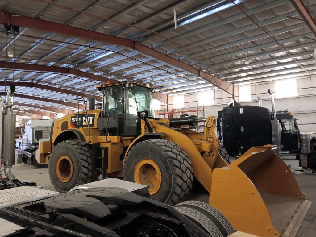 Mining hauling operations in Nye County